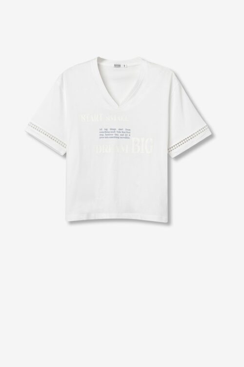 T-shirt estampada Branca