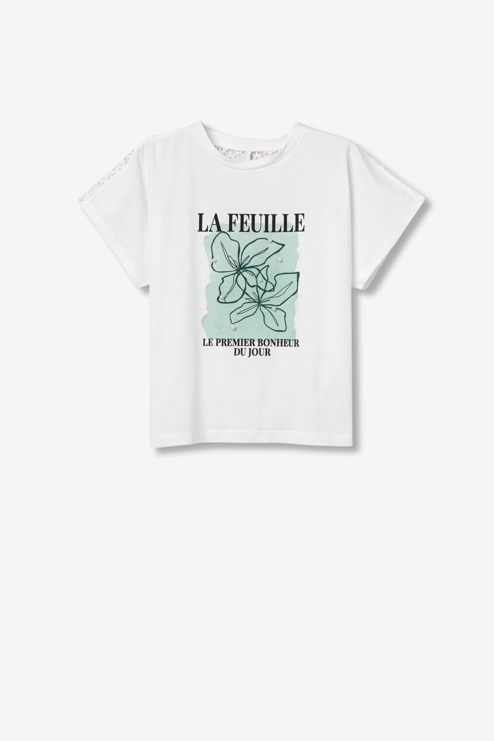 T-shirt com renda