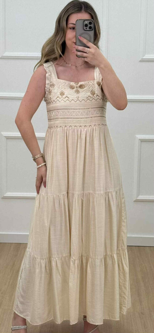Vestido Bege