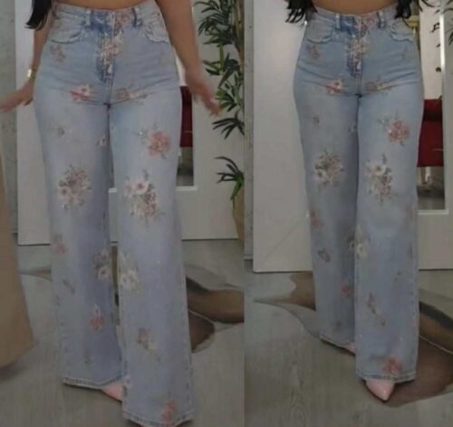Calças Bordadas