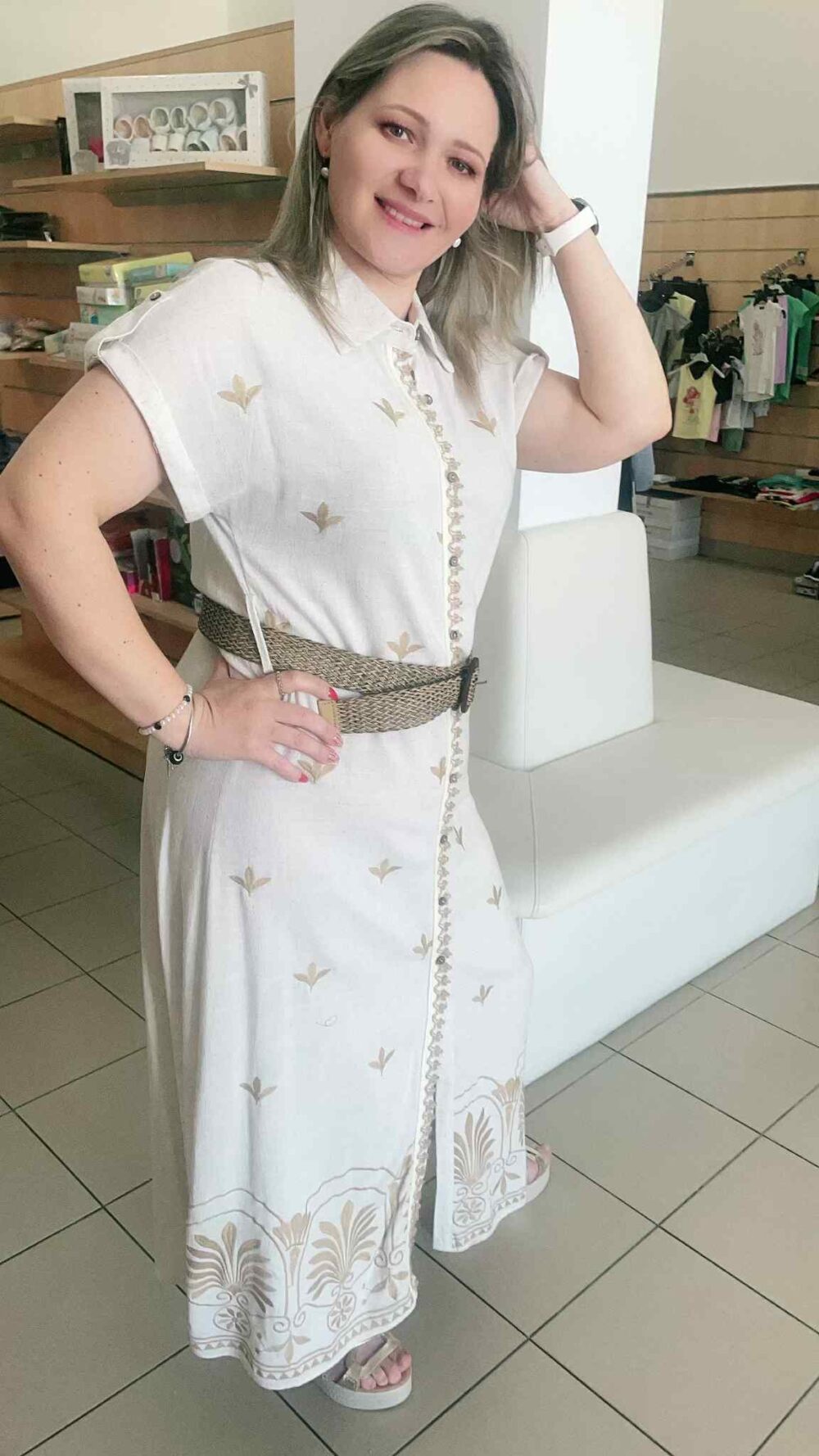 Vestido em Linho