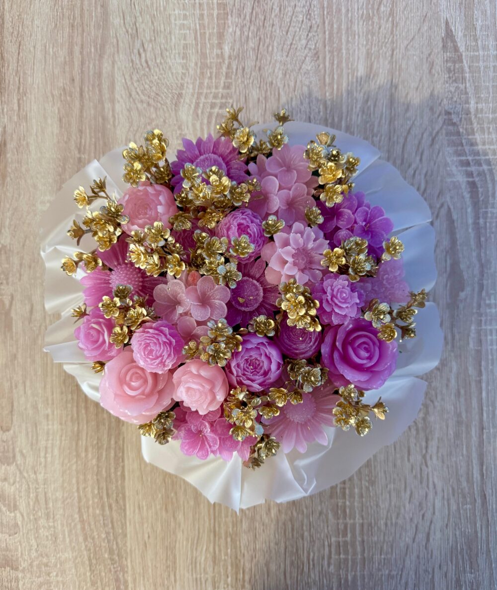 Caixa Grande de Flores de Cera