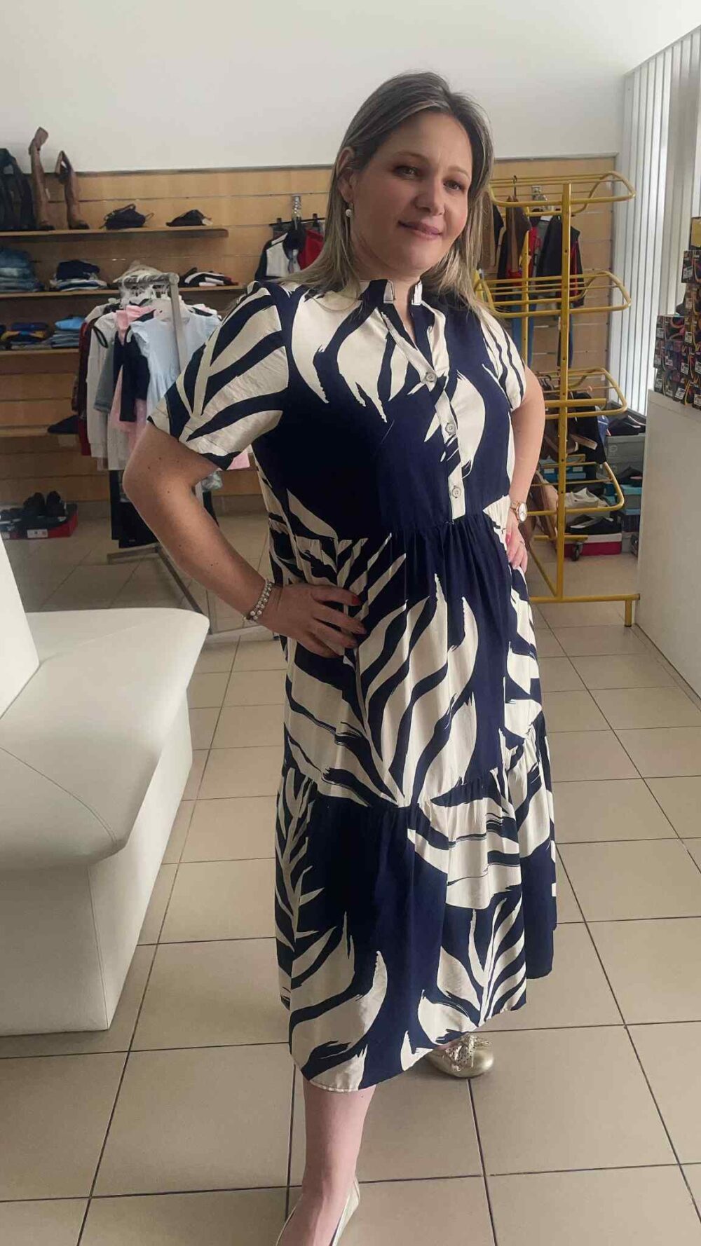 Vestido com padrão