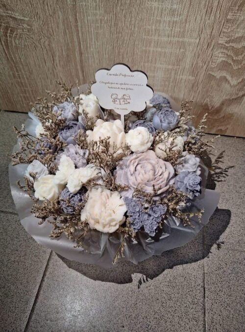 Caixa de Flores de Cera