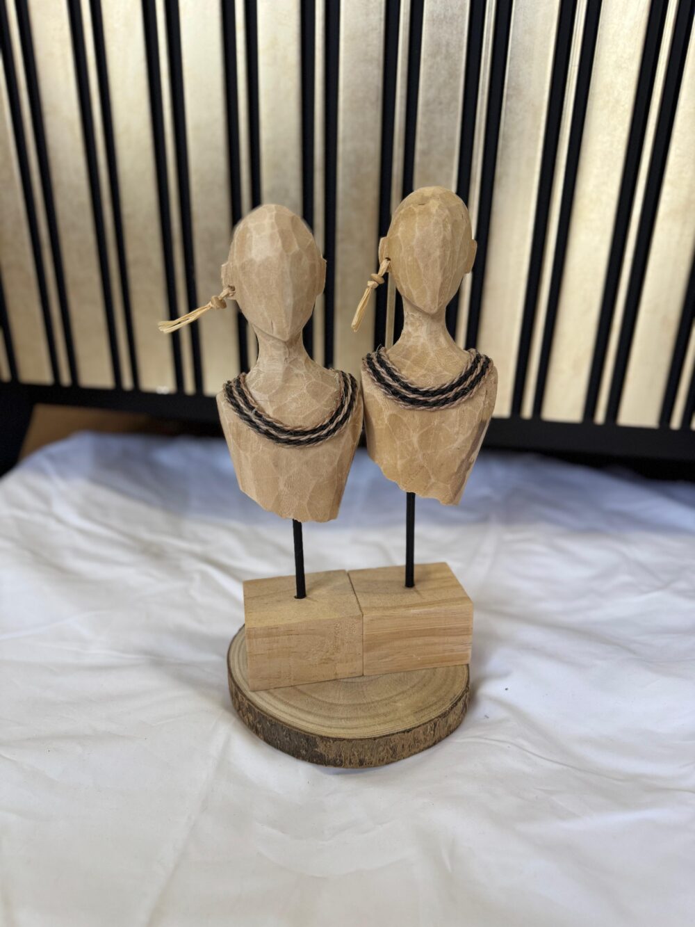 Conjunto decoração em madeira