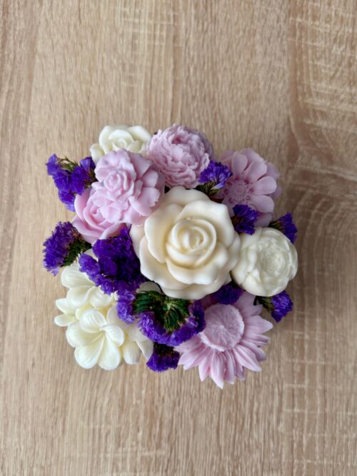 Caixa de Flores de Cera Pequena