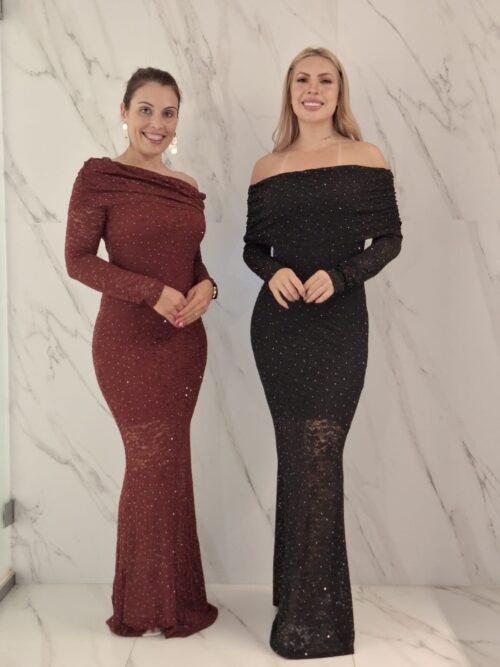 Vestido com Brilho