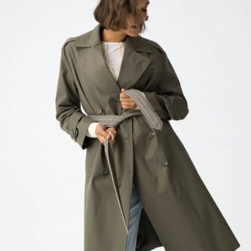 Gabardina Comprida Relaxed Fit