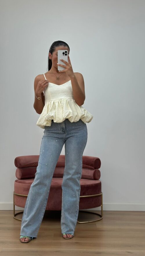 Calças de Ganga com brilhantes