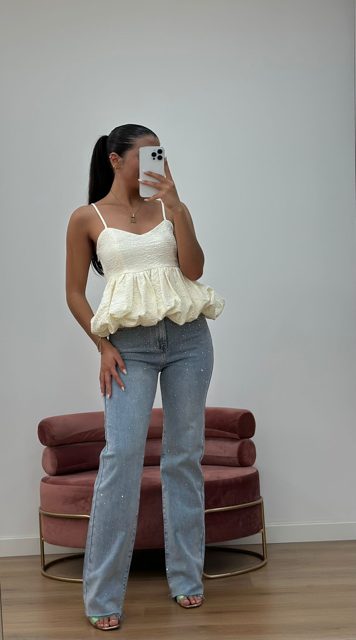 Calças de Ganga com brilhantes - Image 2