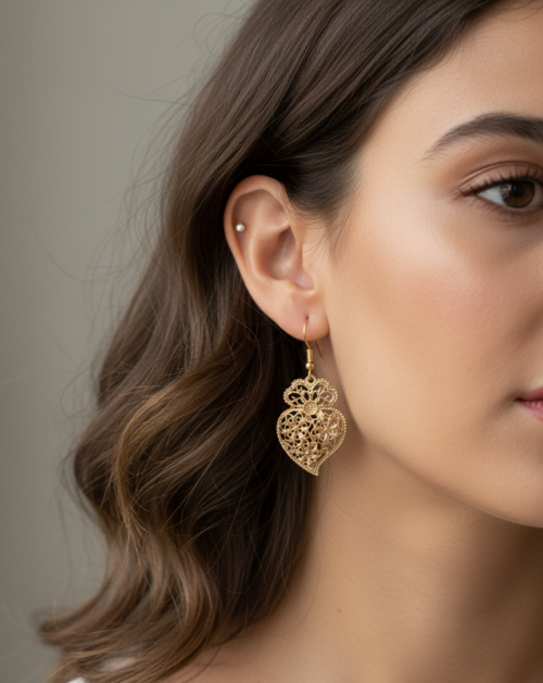 Brinco Essential Coração Douro