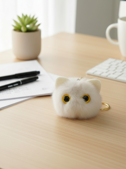 Chaveiro Pelúcia Gatinho