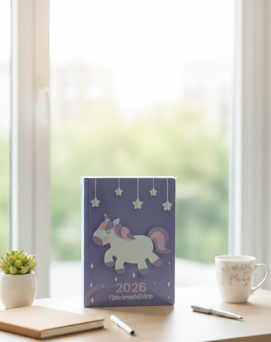 Agenda 2026 – Planeamento Diário | Unicórnio baby - Image 2