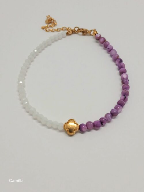 Pulseira "Camilla" em Ametista – Intuição e Proteção