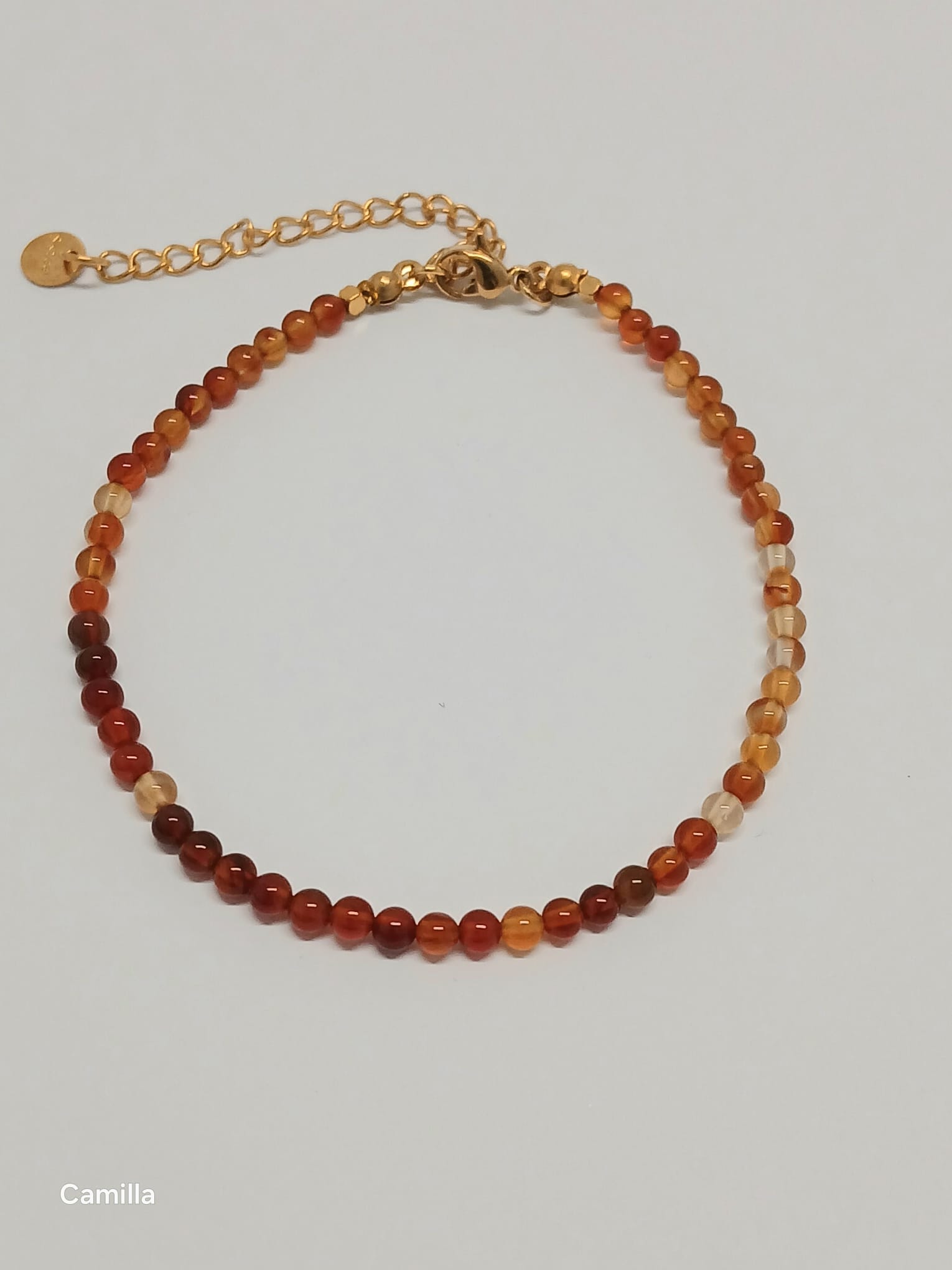 Pulseira "Camilla" em Cornalina