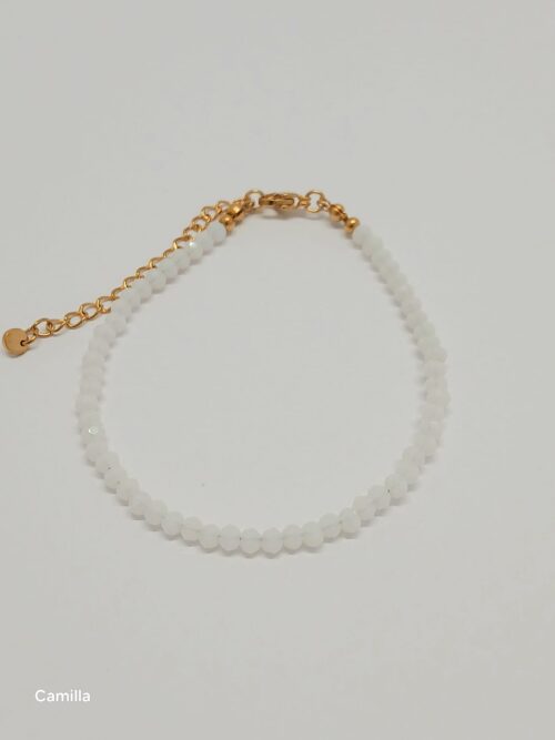 Pulseira "Camilla" em Quartzo Branco
