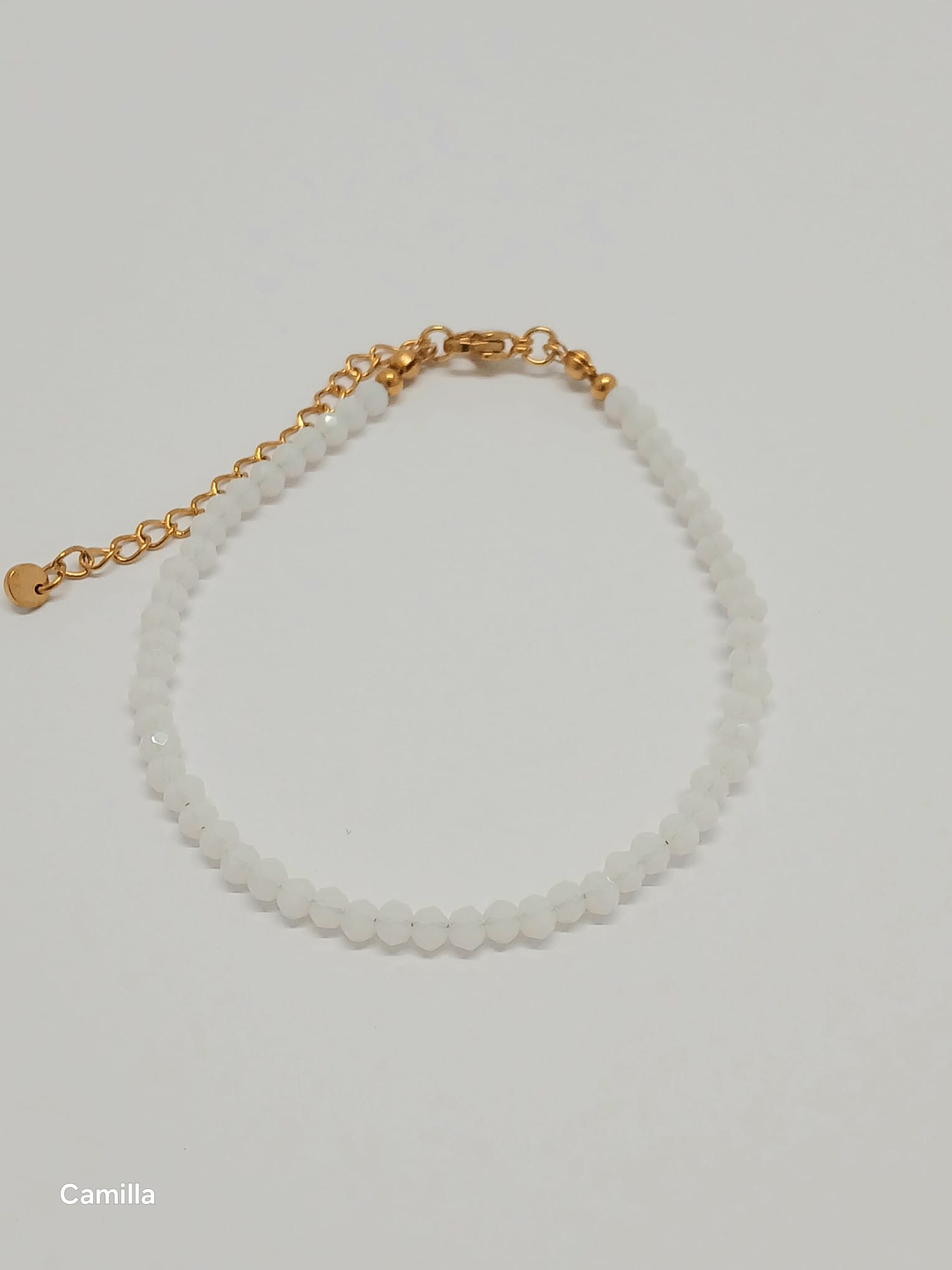 Pulseira "Camilla" em Quartzo Branco