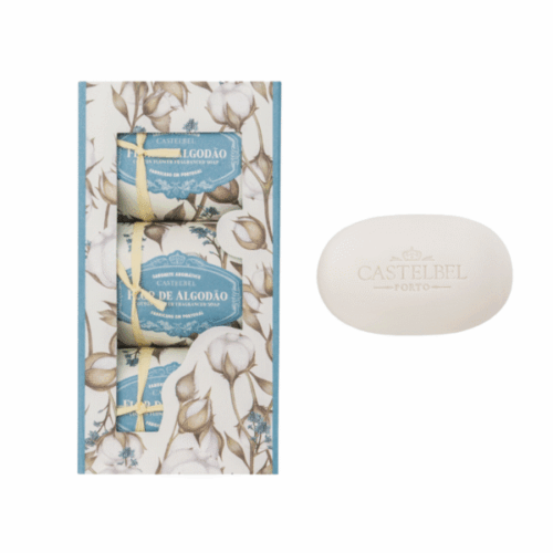 Conjunto de Sabonetes Flor de Algodão 3x150g