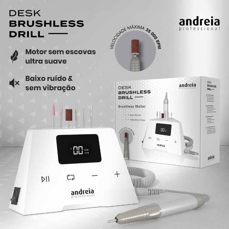Andreia set de manicure Desk Brushless Drill