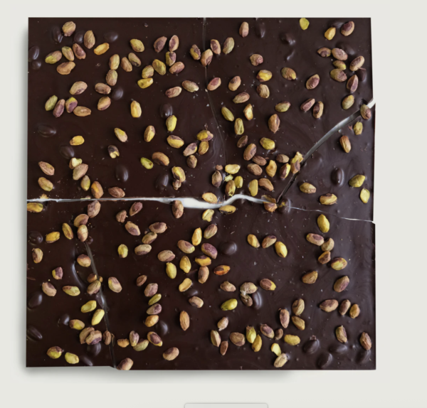 Chocolate negro con pistacho y flor de sal - Imagen 2