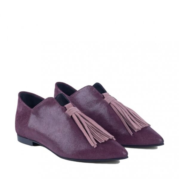 MARAY Blossom Iguana shoes - Bordeaux - Image 2