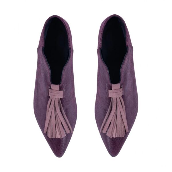 MARAY Blossom Iguana shoes - Bordeaux - Image 3