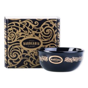 ANTIQUE BAIRRO BARBEARIA Barber's Bowl - Black and Gold
