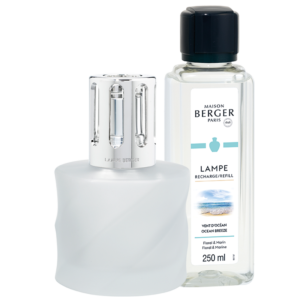 Coffret Lâmpada Catalítica Spirale Givree Branco Fosco + 250ml Vento do Oceano