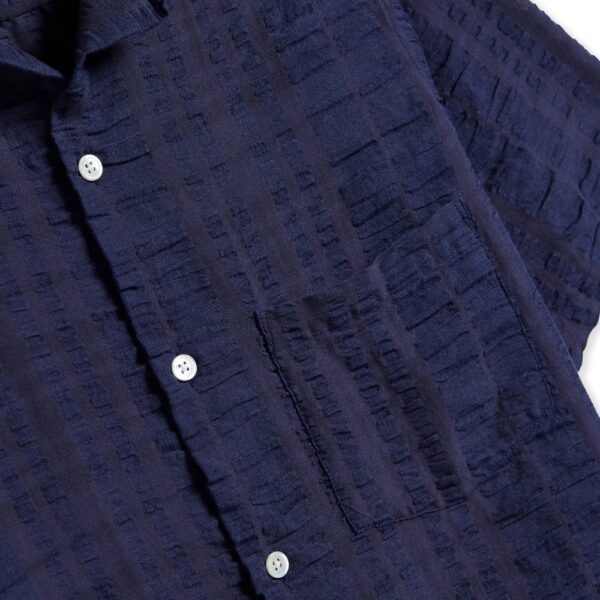 PORTUGUESE FLANNEL Crupao Shirt - Navy - Image 3