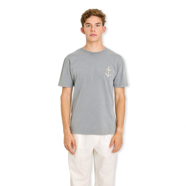 LA PAZ T-Shirt Dantas - Smoked Pearl/Pale Yellow - Image 2