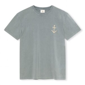 LA PAZ T-Shirt Dantas - Perle fumée/Jaune pâle