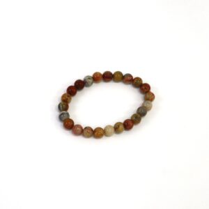 Pulseira Ágata Amarela Bandada (esferas 8mm) (Cópia)