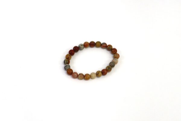 Pulseira Ágata Amarela Bandada (esferas 8mm) (Cópia)