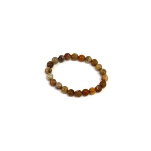 Pulseira Ágata Coral Fóssil (esferas 8mm) (Cópia)