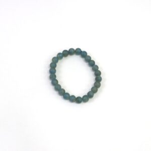 Pulseira Calcite Aquatine Lemuriana (esferas 8mm)