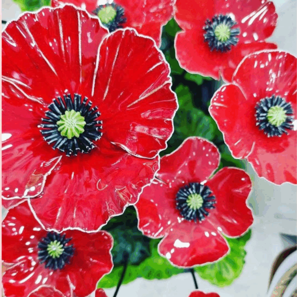 Amapola de cerámica - Imagen 2