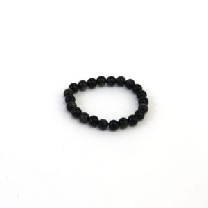 Pulseira Obsidiana Prateada (esferas 8 mm)