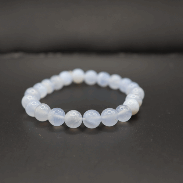 Pulseira Ágata Azul Bandada – Image 2