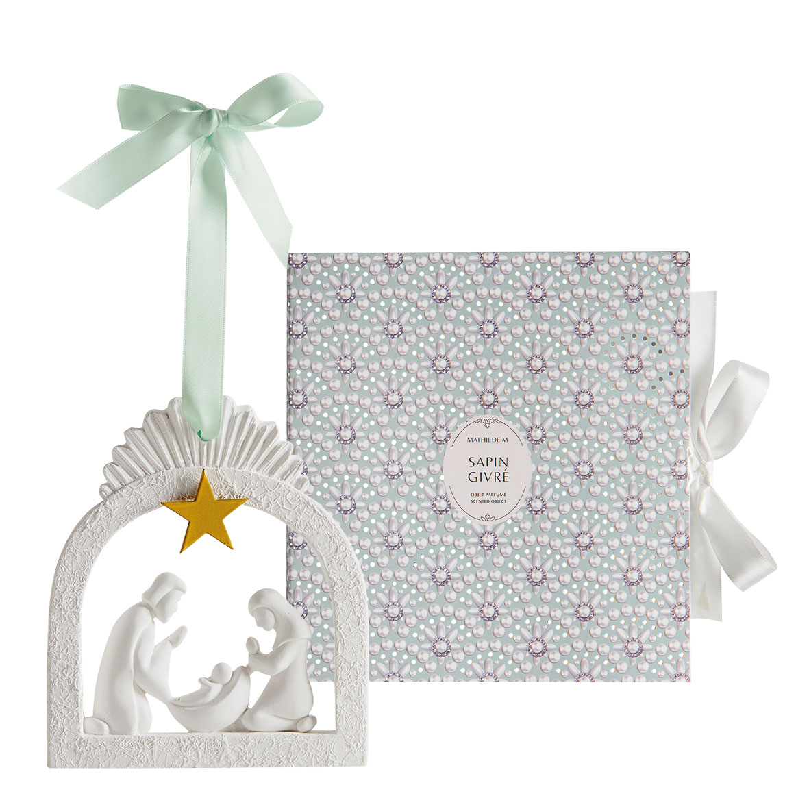 Presépio em Gesso aroma Sapin Givré / Pinheiro