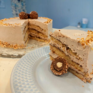 Bolo de Ferrero Rocher