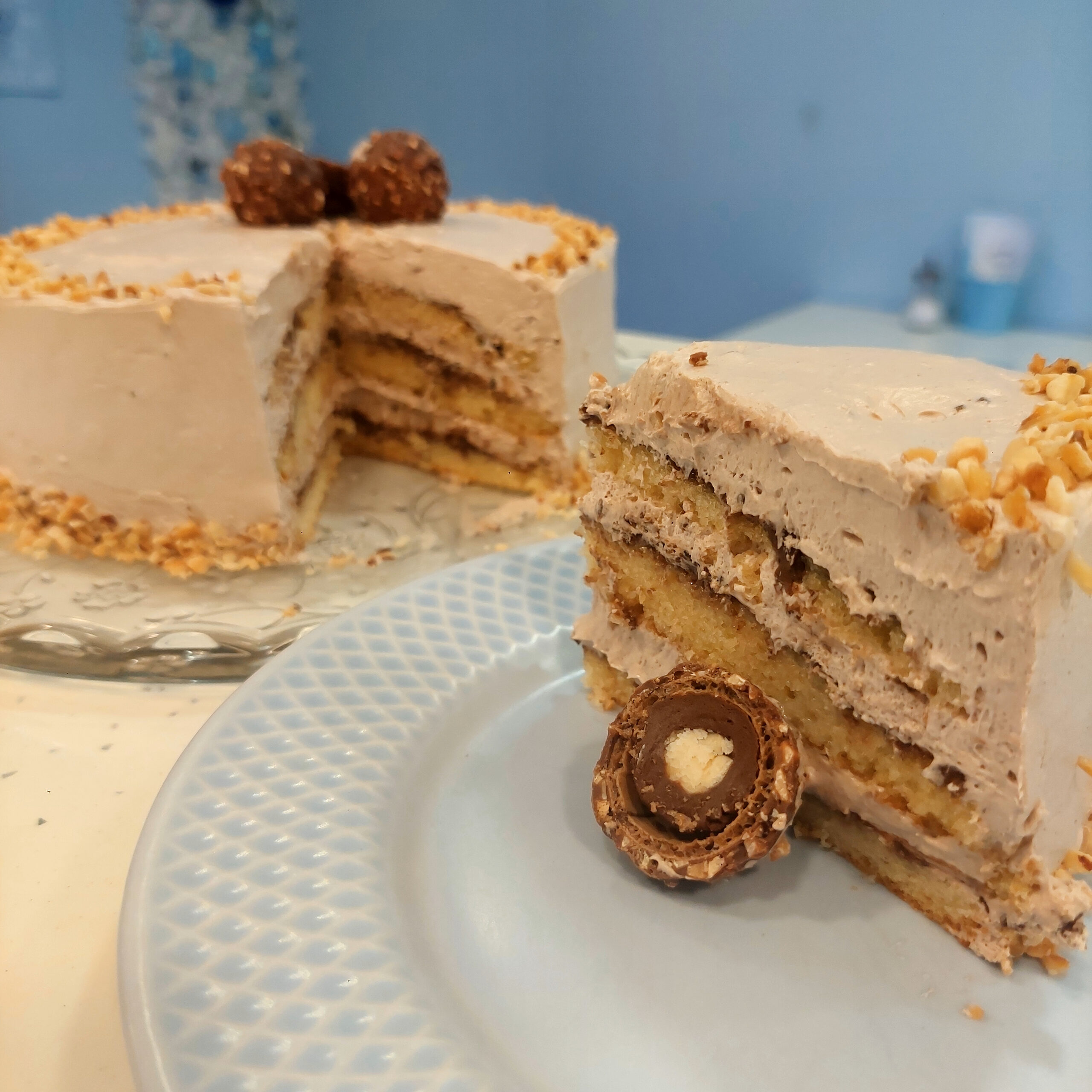 Bolo de Ferrero Rocher