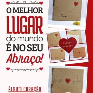 Álbuns Coração Feltro