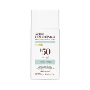 BOTICÁRIO Protetor Solar Facial Fluido FPS 50 Botik Ácido Hialurónico 40ml