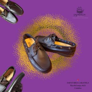 Sapato Estilo Vela em Pele