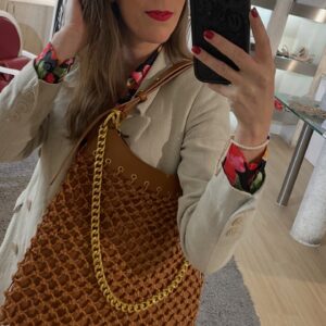 Saco em Rede com Corrente Dourada – LaCarrie