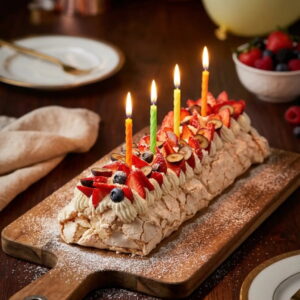 Meringue with Red Fruits