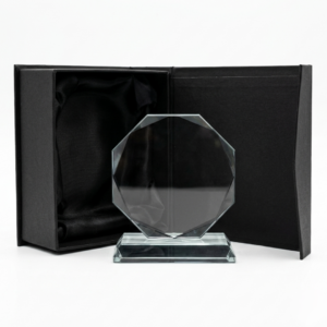 Engraved Crystal Glass Trophy