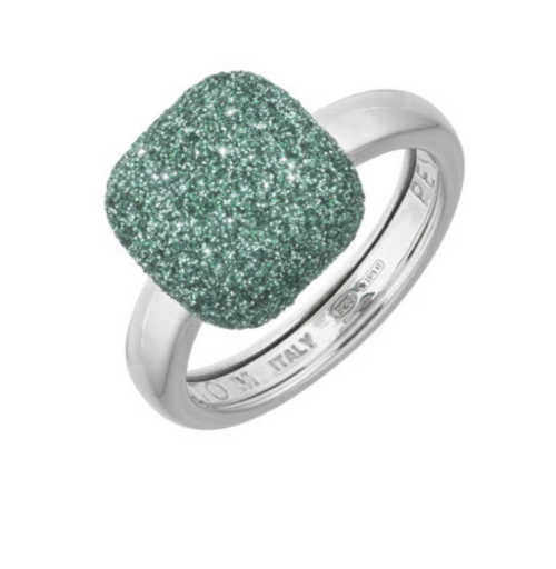 Anel Pesavento Colors of the World Amazzonia Verde em Prata 925