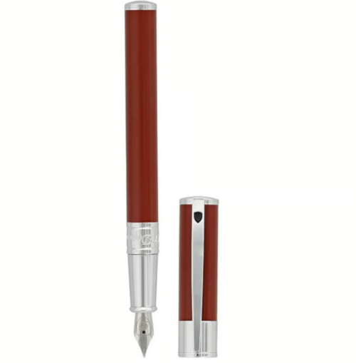 Caneta S.T. Dupont D-Initial Vermelha | Elegância e Estilo