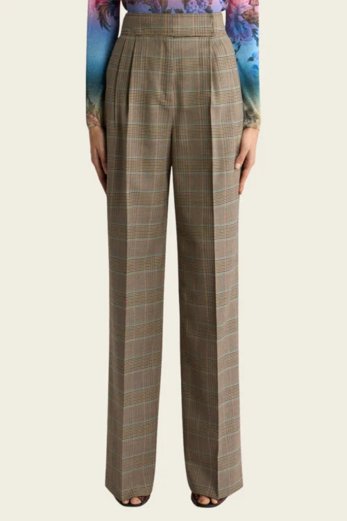 Prince of Wales Motif Trousers - Etro